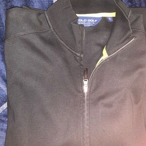 Polo Golf Black Quarter-Zip Pullover